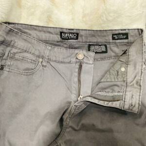 Buffalo David Bitton Women's Gray Pants High-rise Stretch Skinny Legged size:28